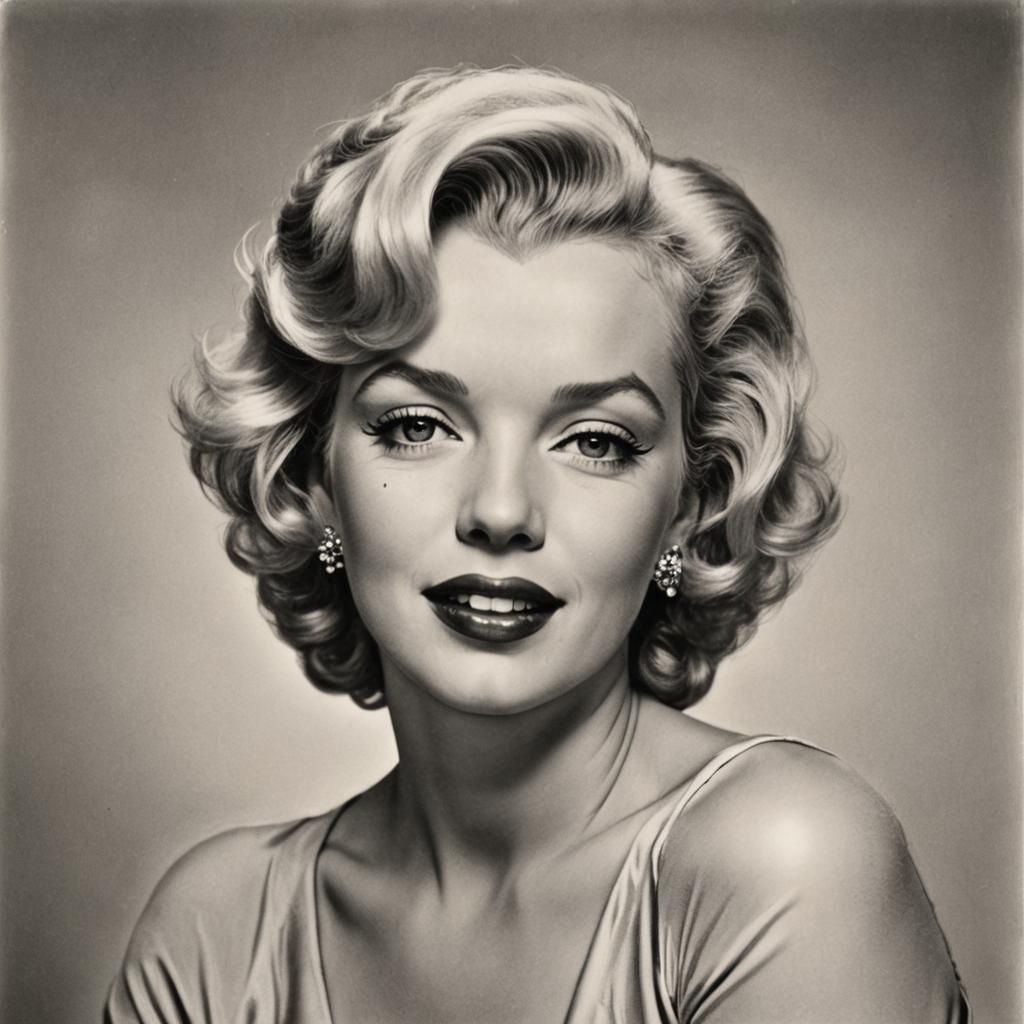 Marolyn Monroe  by @Girl made of mist