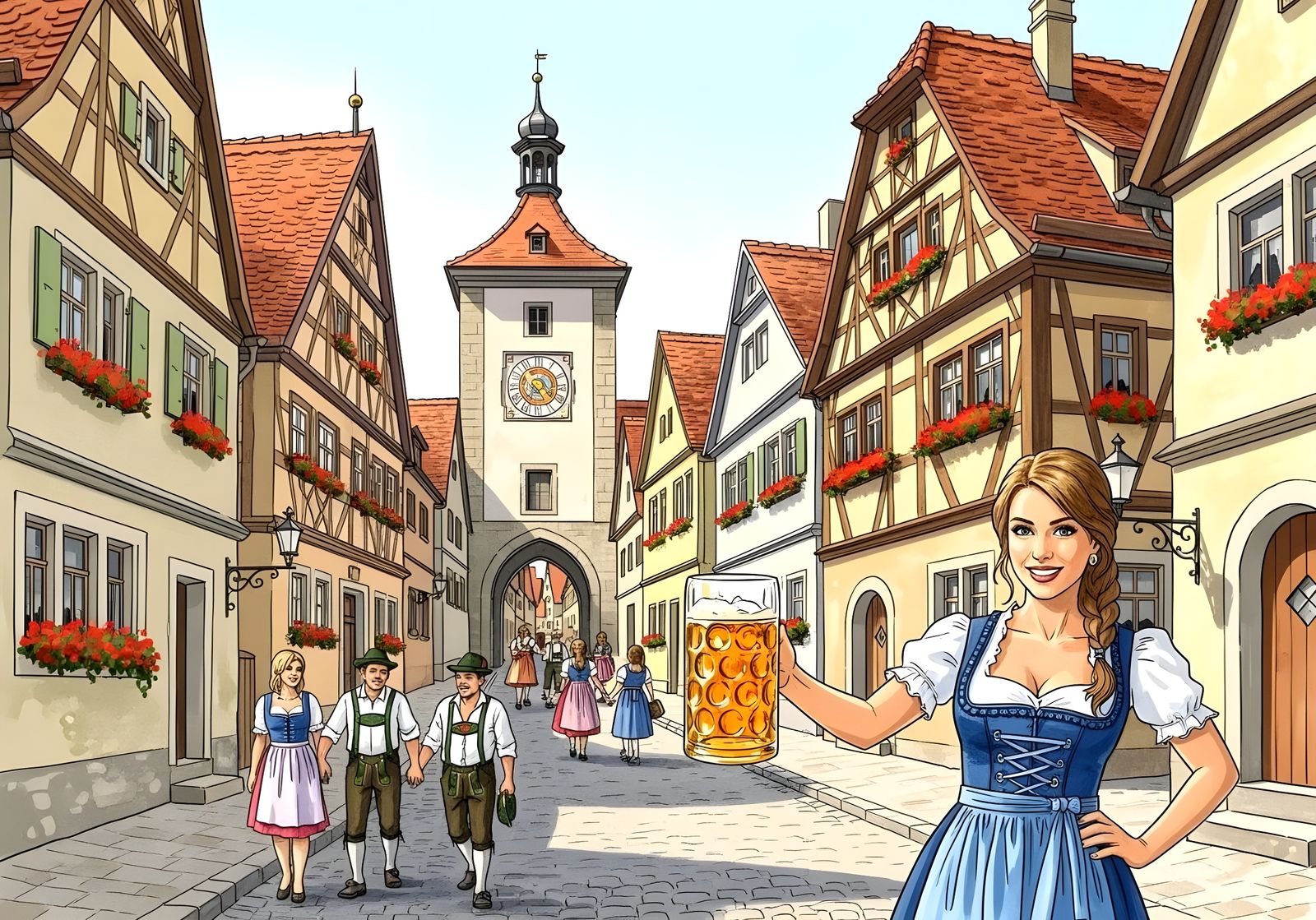 Oktoberfest in Rothenburg ob der Tauber, Germany  by @Gary Murakami