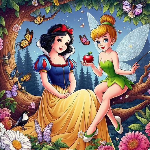 Snow White & Tinkerbell