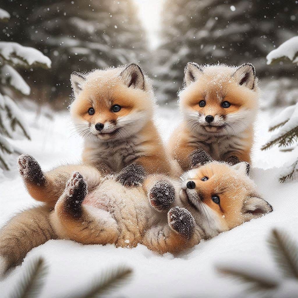 Playing in the snow 2