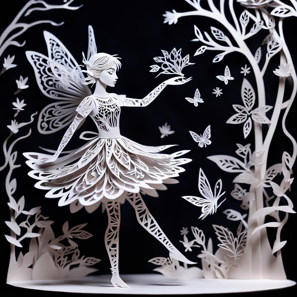 Kirigami fairy