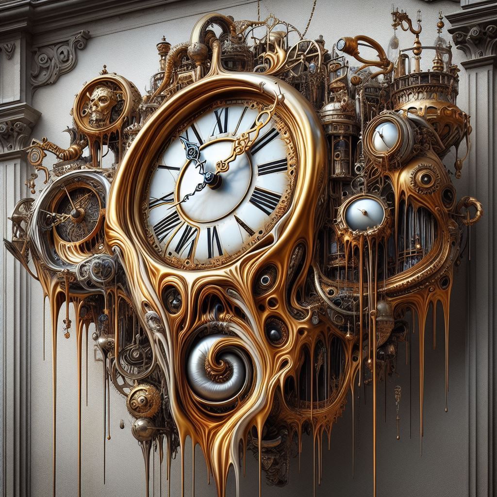 Steampunk Dali Clock