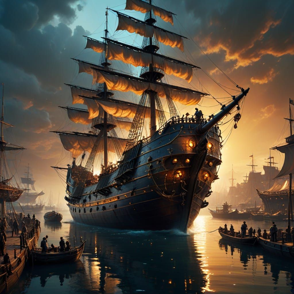 ספינה גותית בנמל