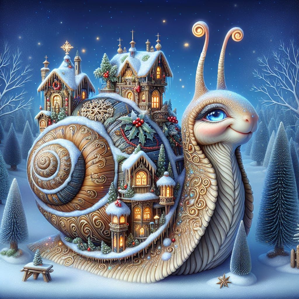 Winter on a Shell  by @Zenitude