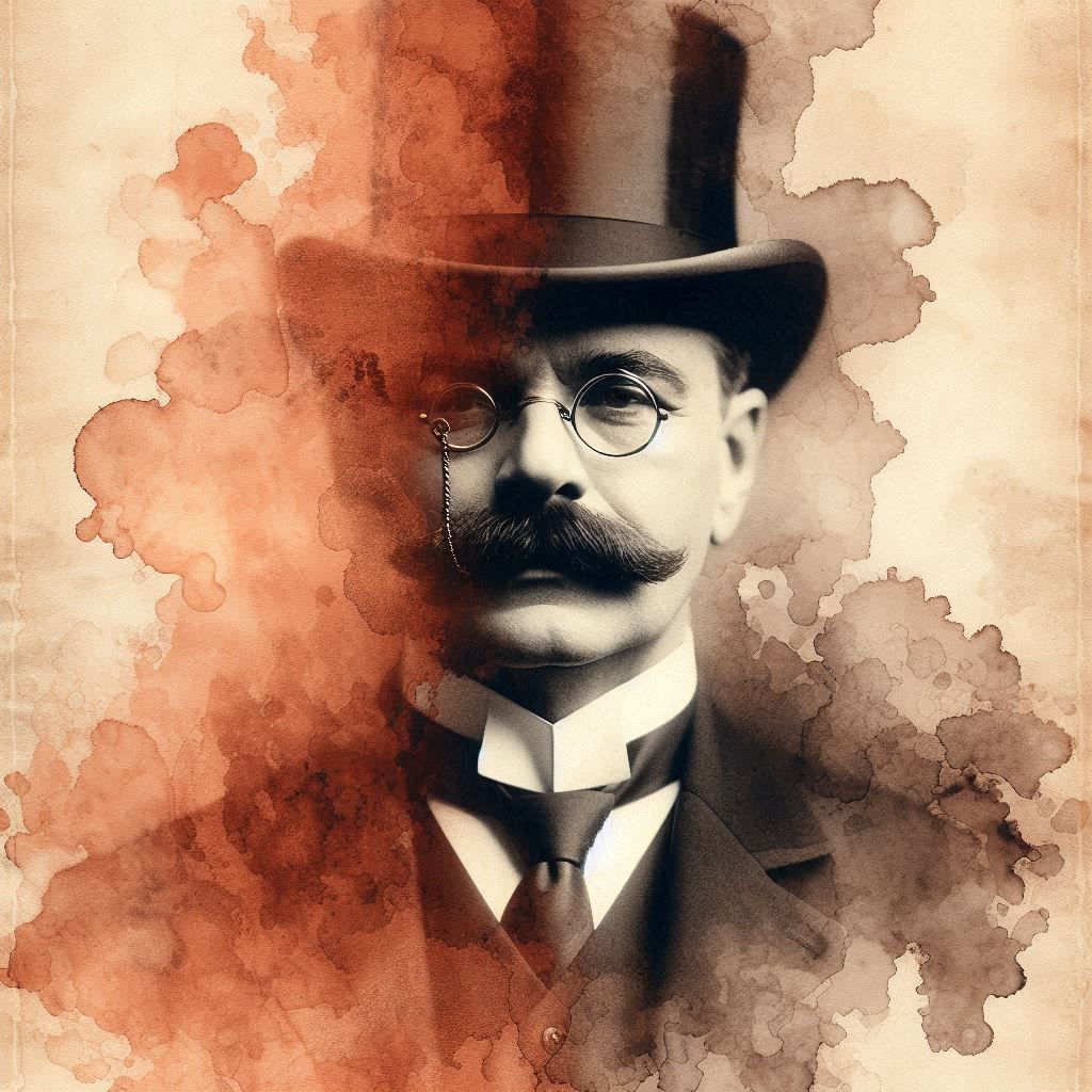 Man with mustache and top hat