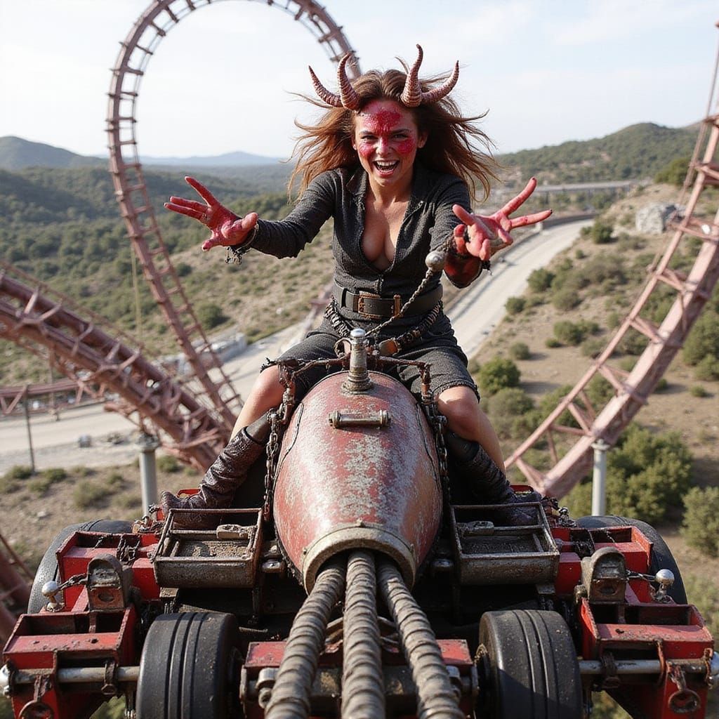 The Devil Showing Off Hell's New Rollercoaster