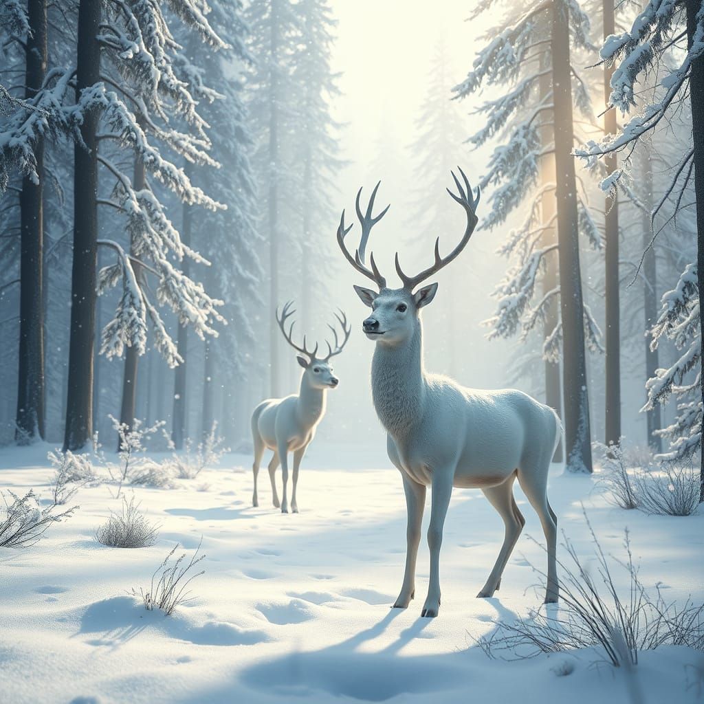 A magical winter landscape deep in an enchanted forest.   by @raganele