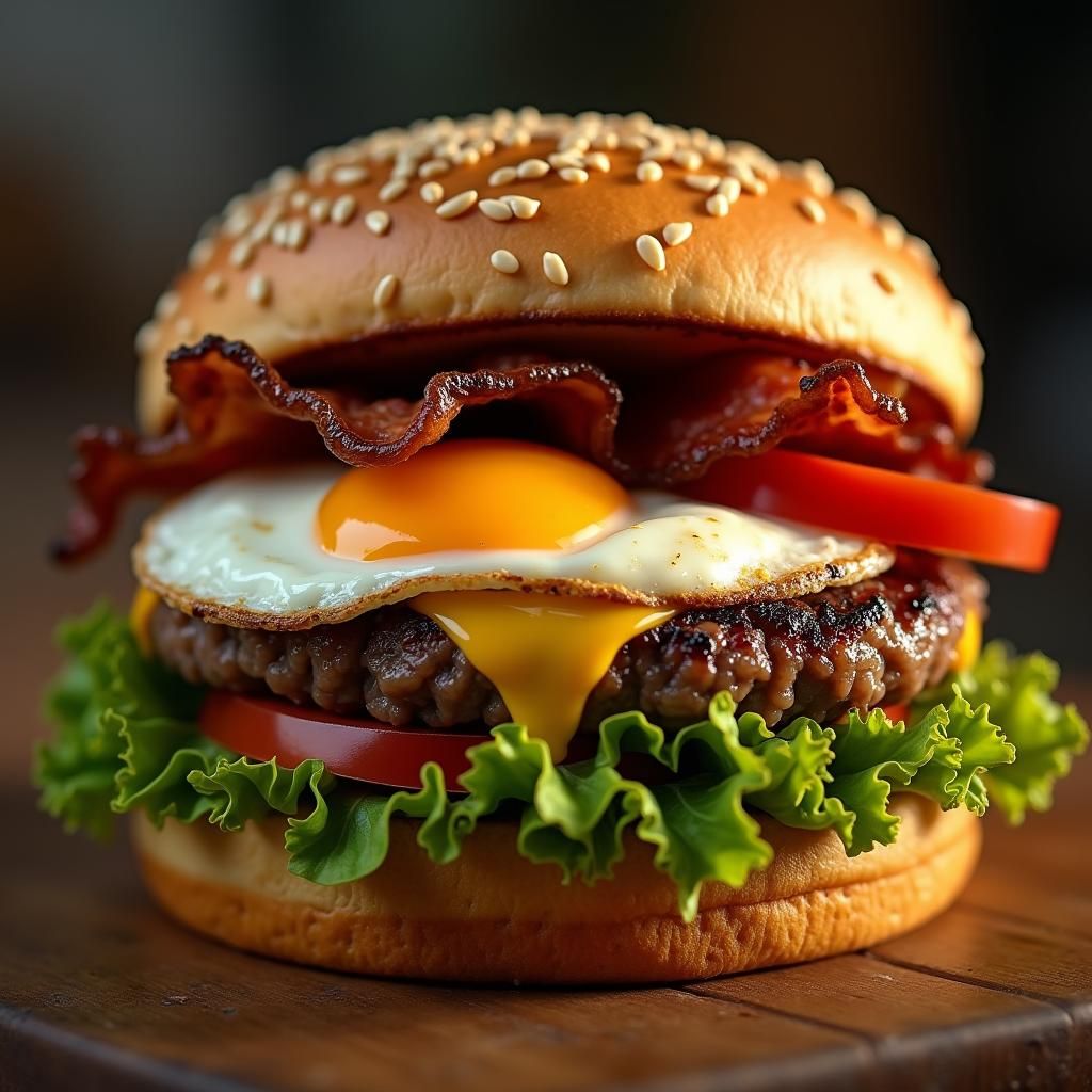 mouthwatering burger
