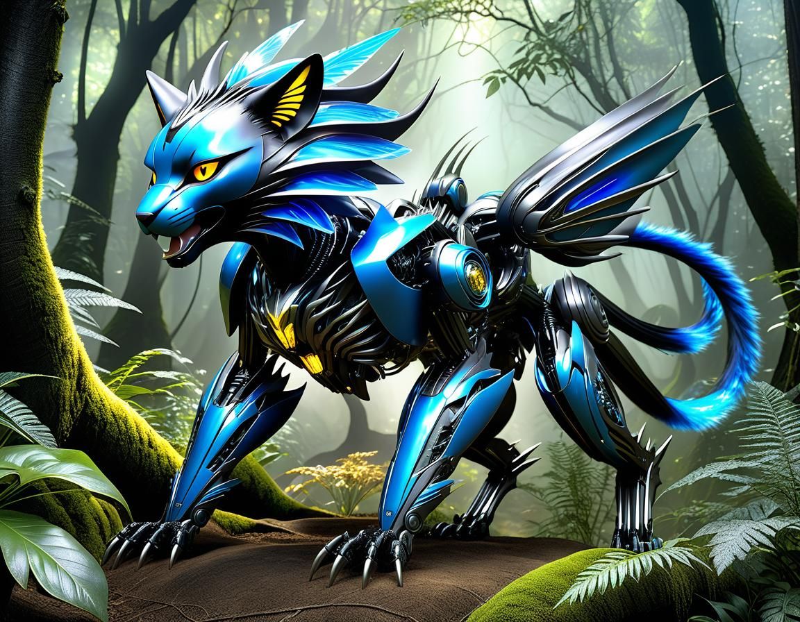 Pokémon Luxray as Transformer