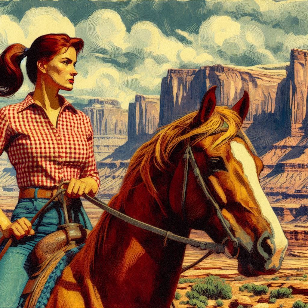 Fire Hair and Big Red in "Incident in Bryce Canyon"