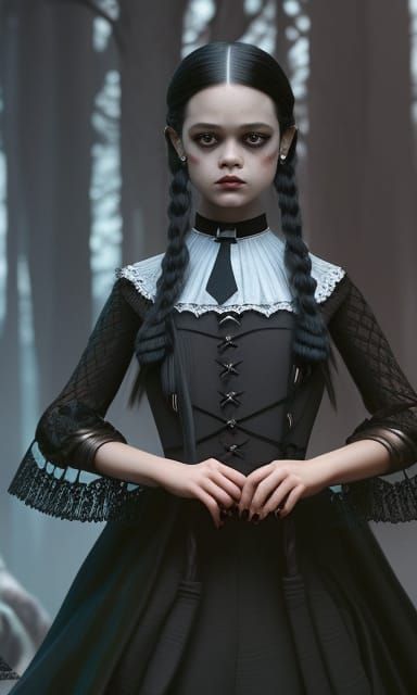 Jenna Ortega "Wednesday Addams“  by @Kiai