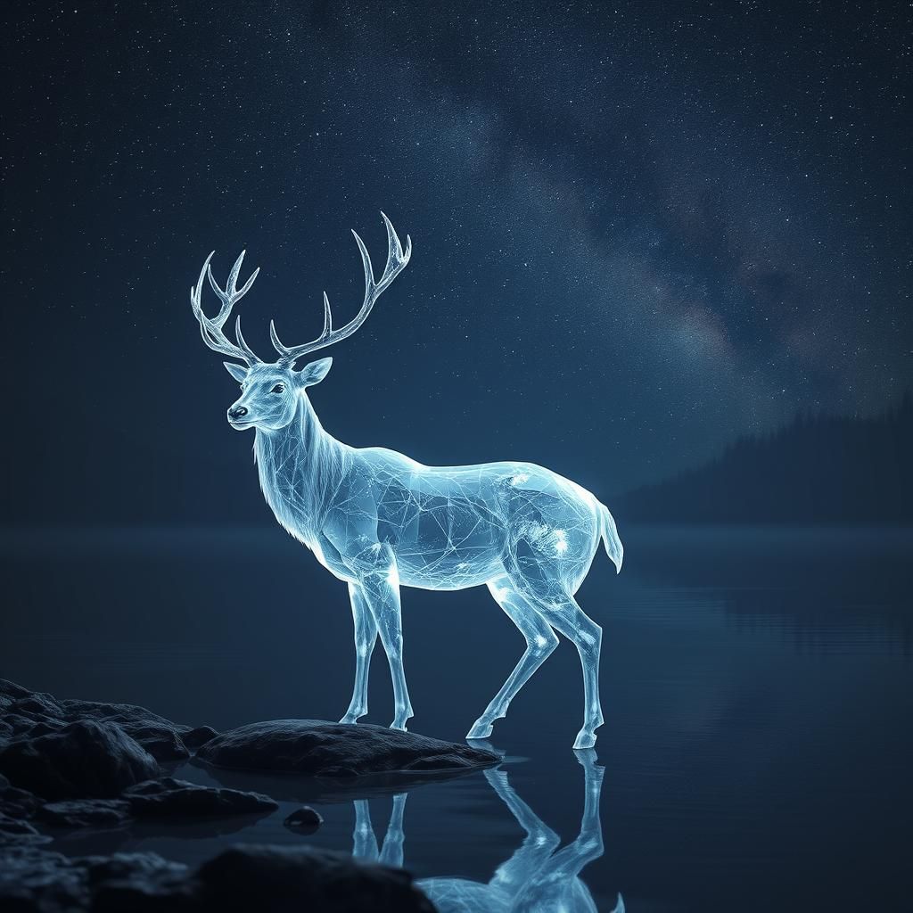 Crystal Deer  by @Luminova