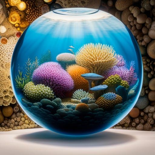 Ocean Ecosystem in a Bubble  by @Nita