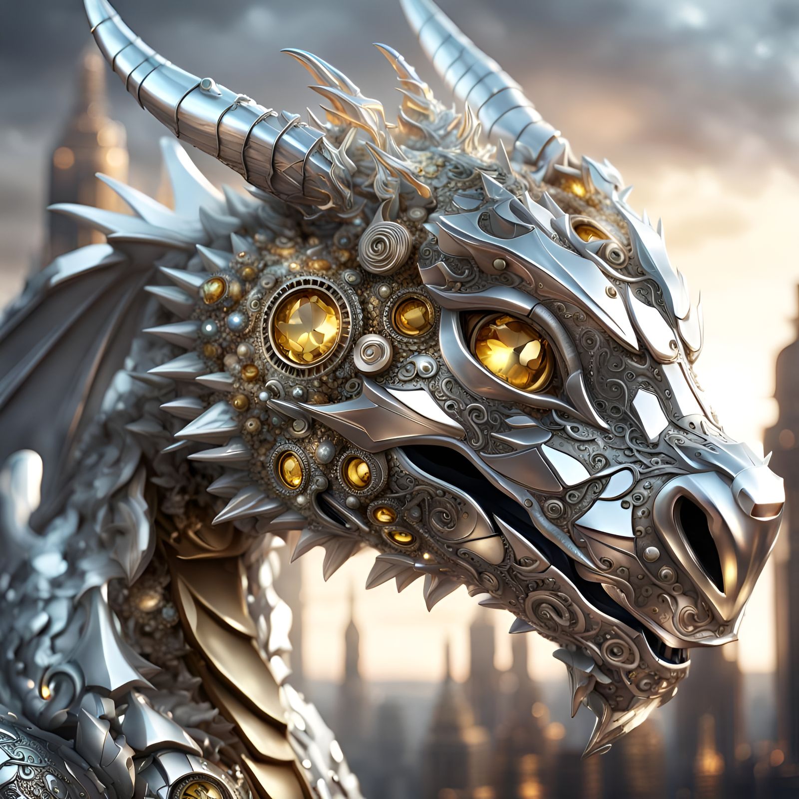 My Pet Silver Dragon - AI Generated Artwork - NightCafe Creator