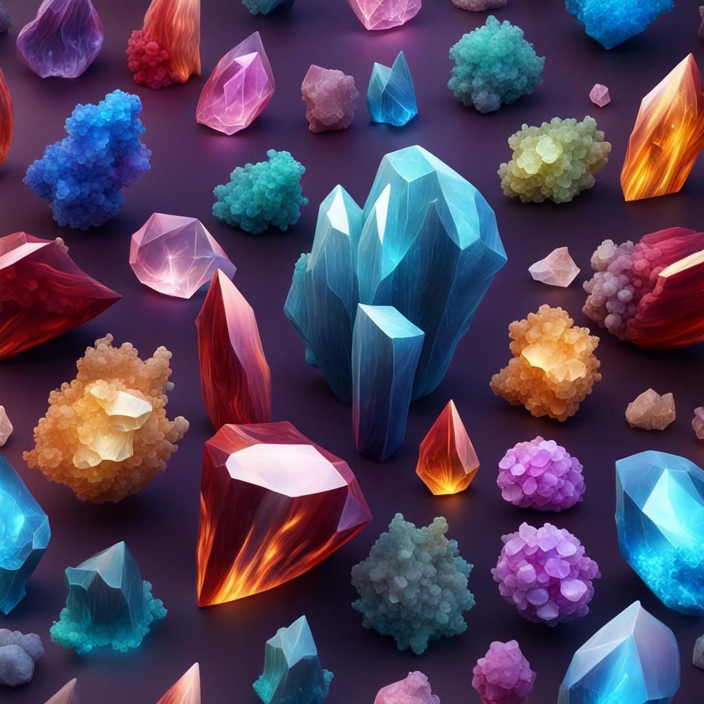 Colorful crystals 