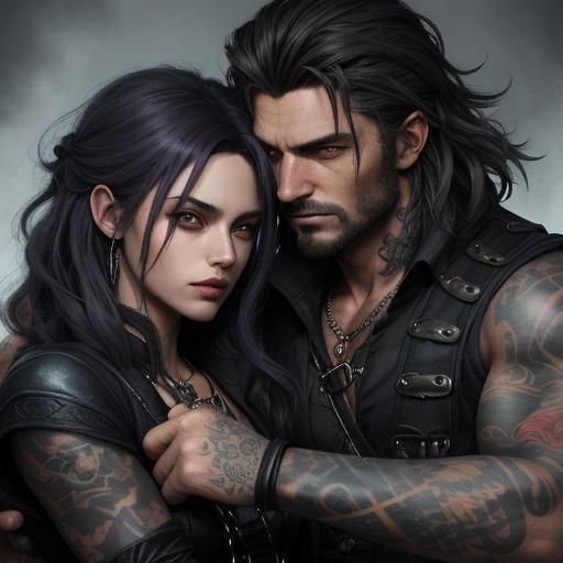 Grungy Rogue Bandit Character Concept Art