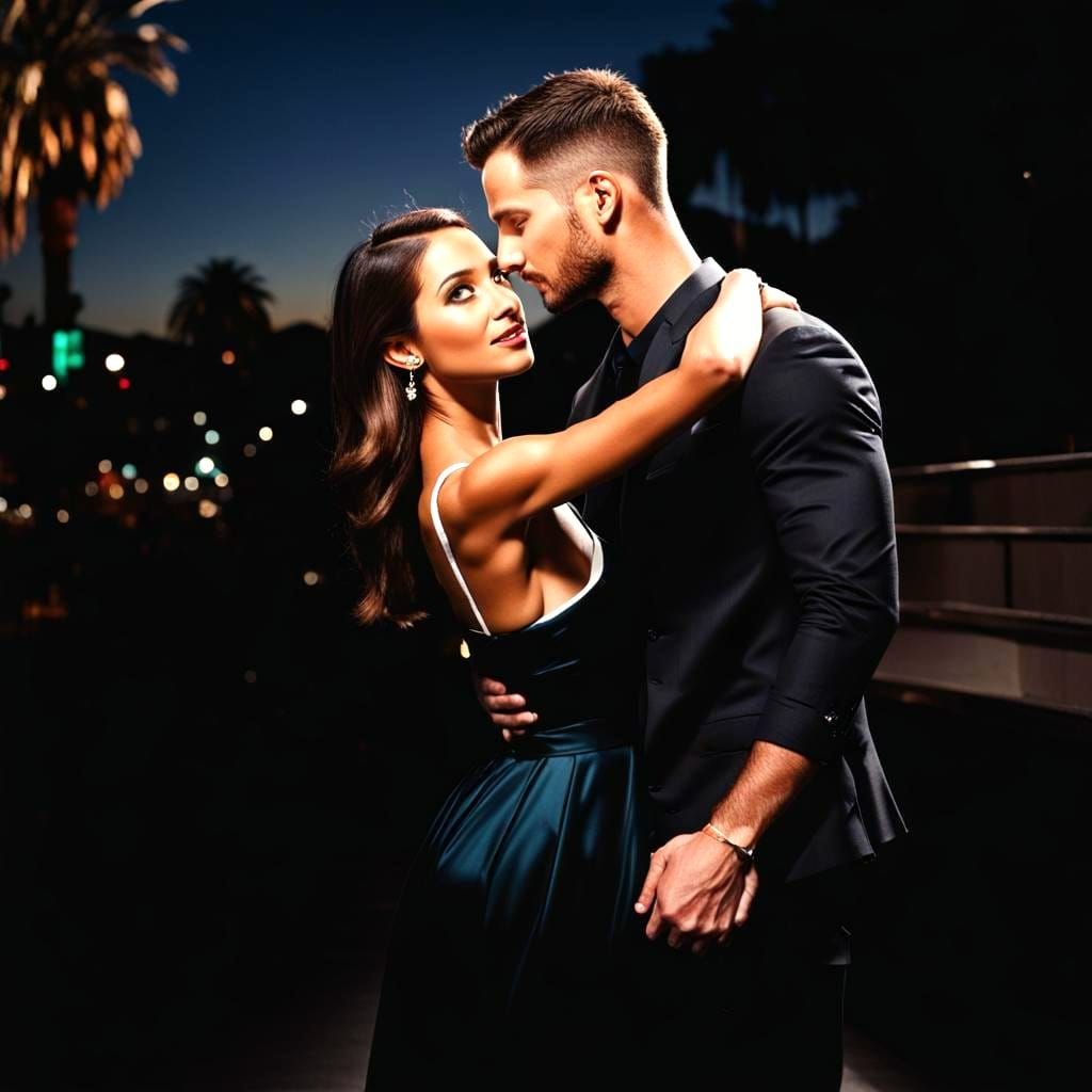 Los Angeles and a beautiful couple