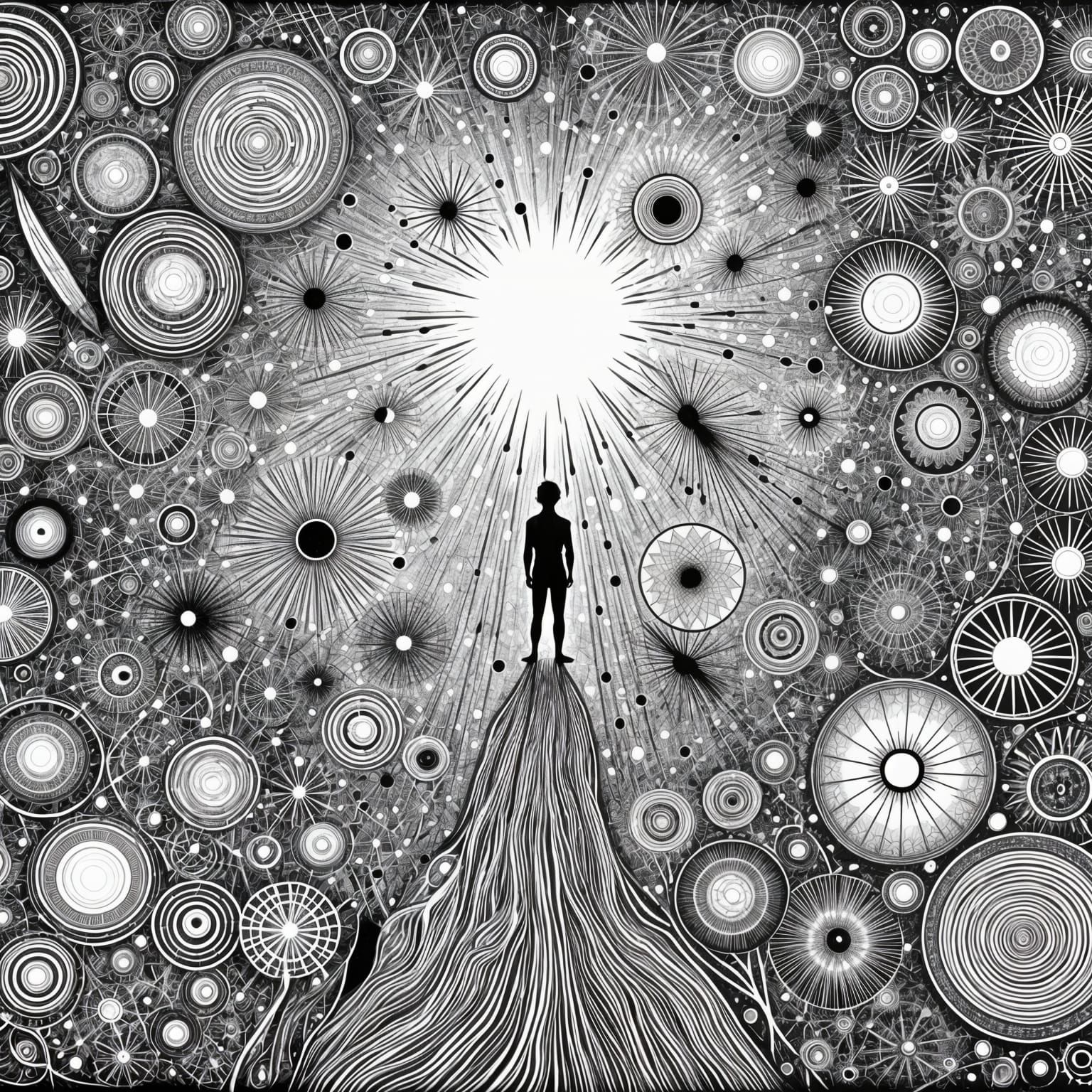 Generation at the center of the cosmic web (1) 