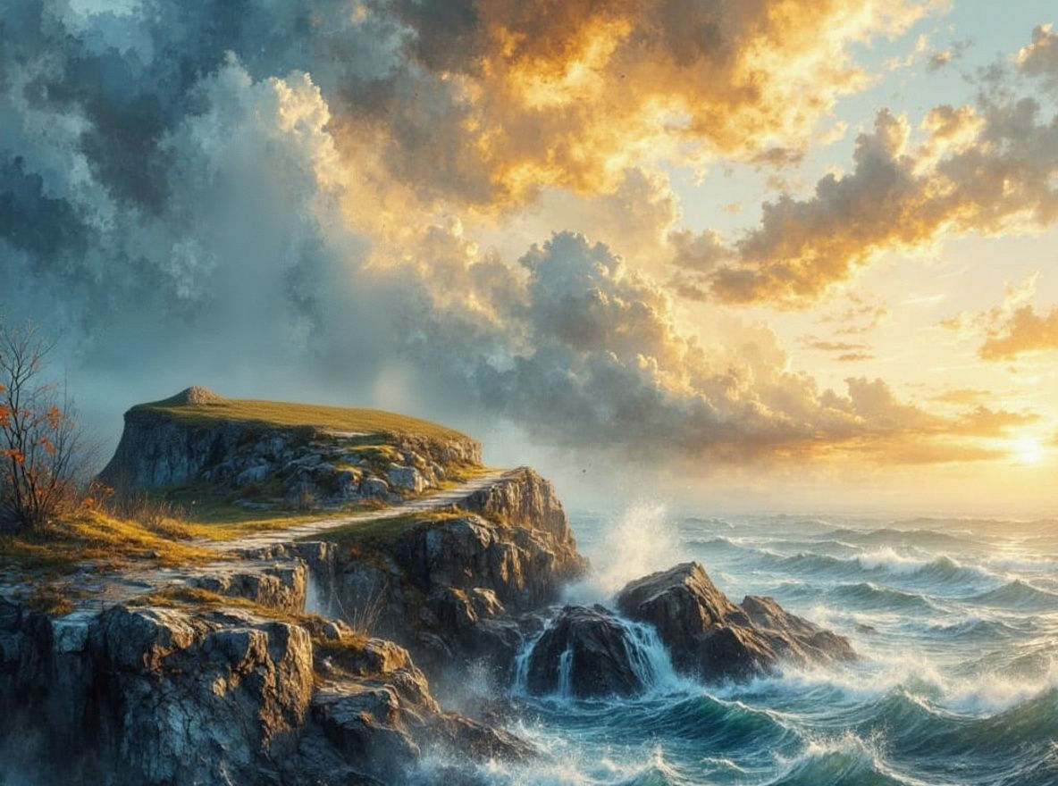 Lighthouse at Sunset