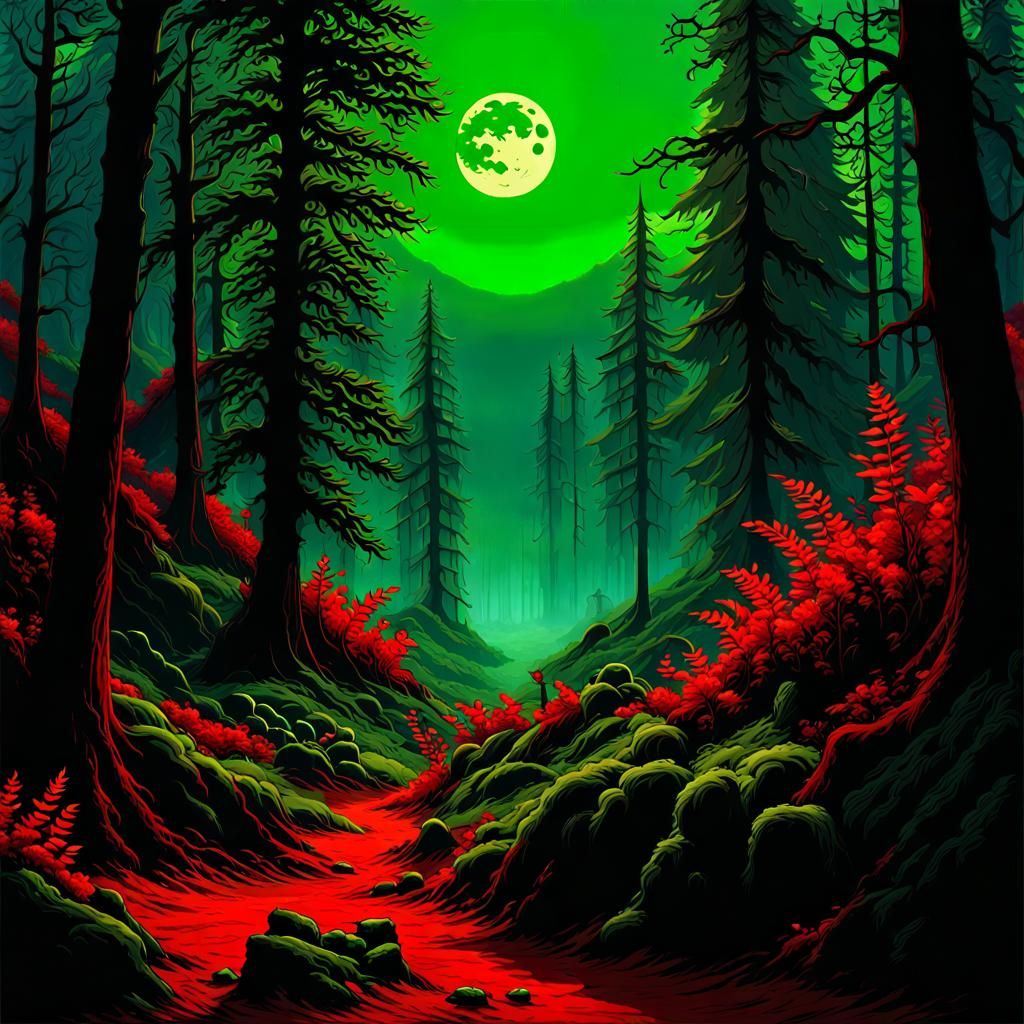 Enchanted Forrest - Ai Generated Artwork - Nightcafe Creator