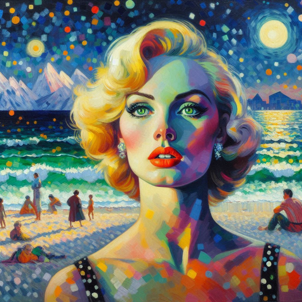 She Undressed the Night with Her Eyes, and the Moon Dared Not Look Away