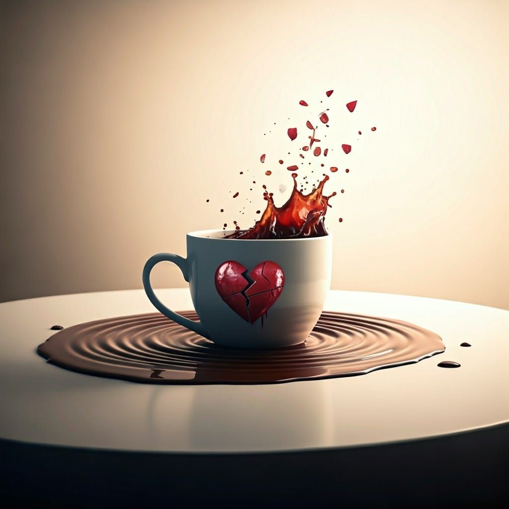 גם הקפה לא עזר להרגיע את כאב הלב........