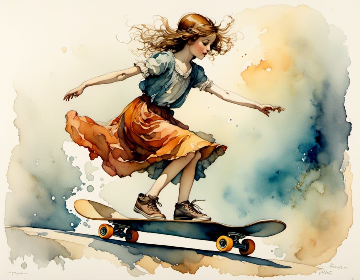 On a skateboard  by @Sunil