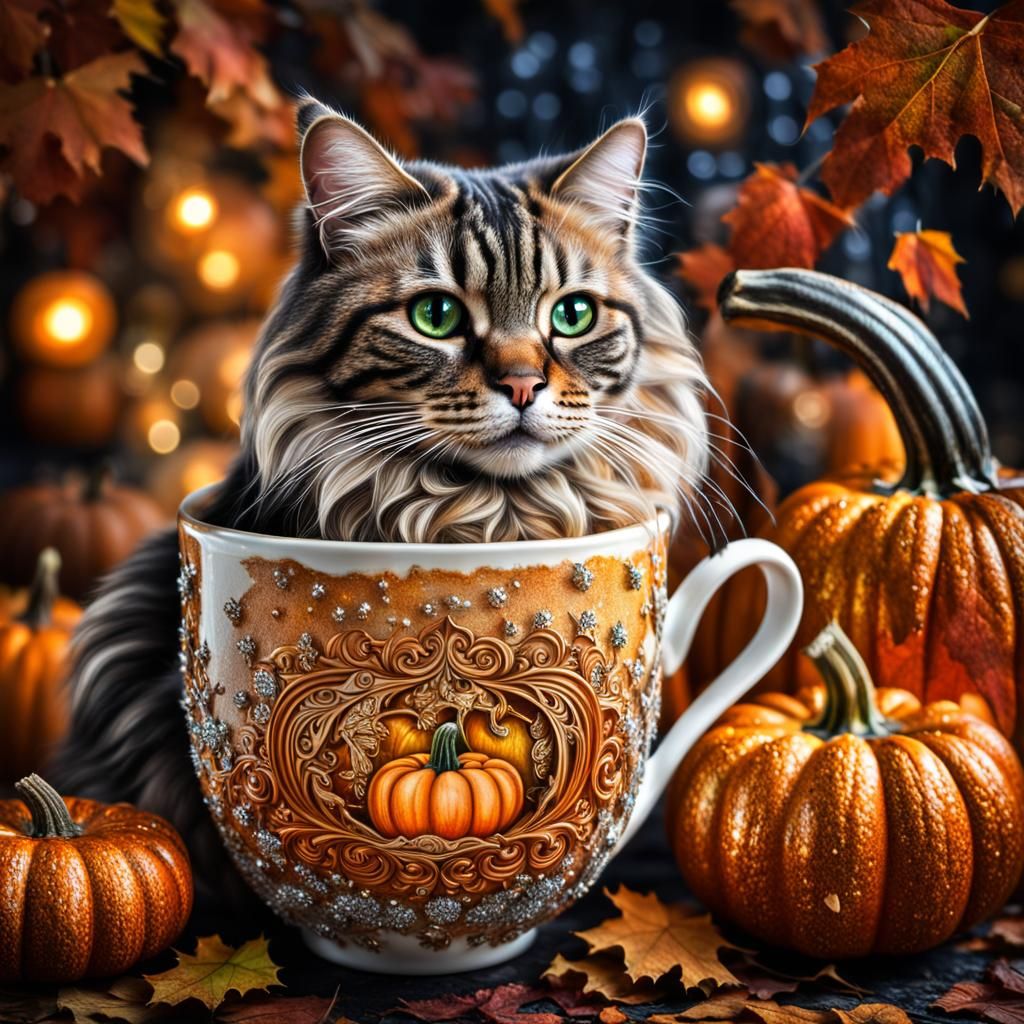 Pumpkin Fall Kitty