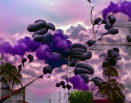 purple clouds