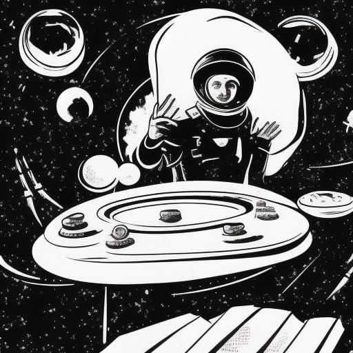 the man's rice is poisoned, space music enters into our busi...