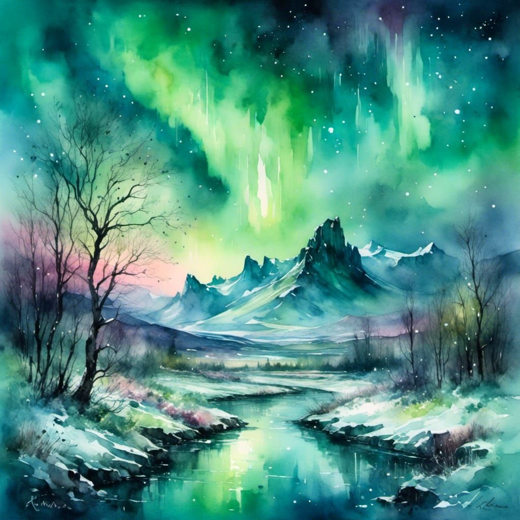 Aurora Borealis  by @Ursula