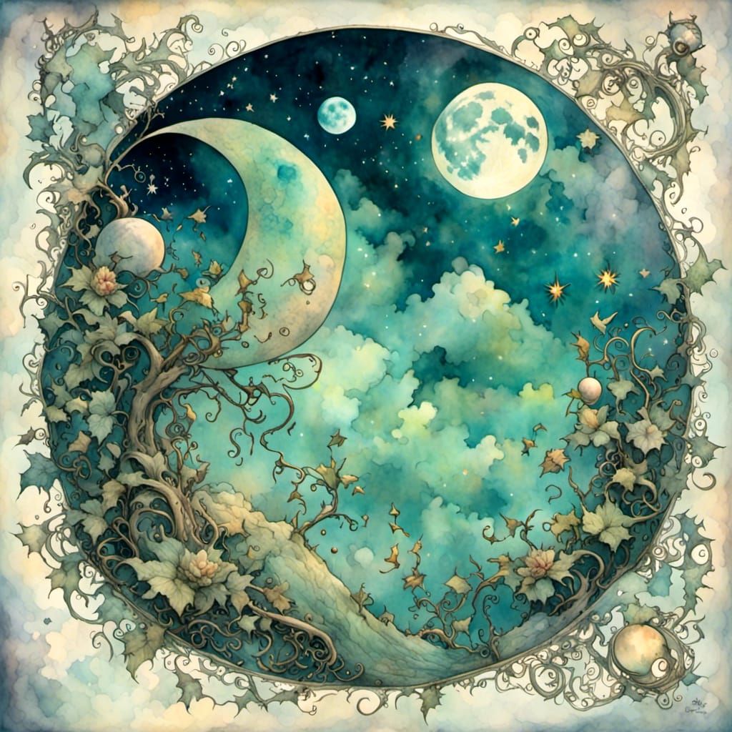 <lora:Blue Moon:1.0> Full moon 