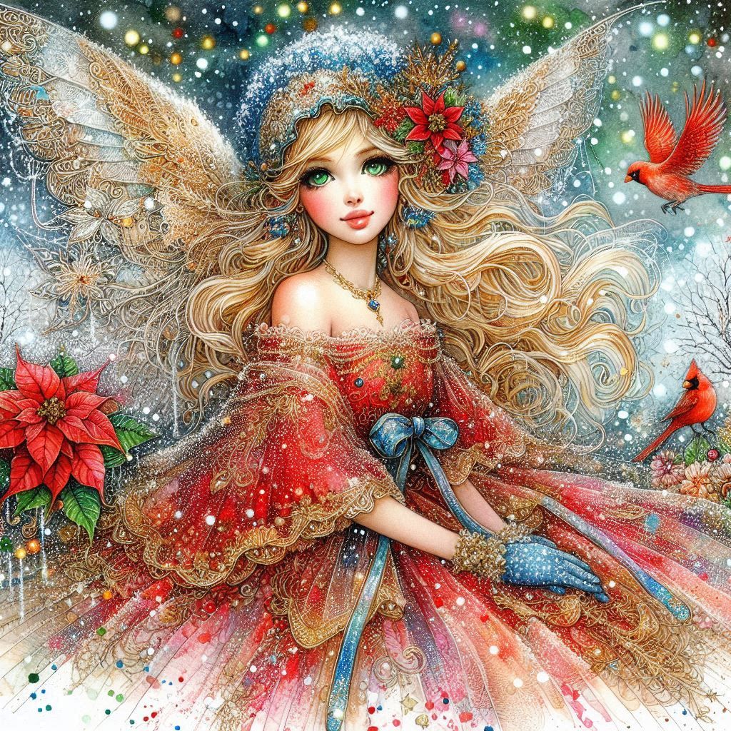 Fairy in winter