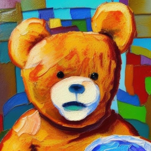 Teddy bears eat pancakes. - AI Generated Artwork - NightCafe Creator