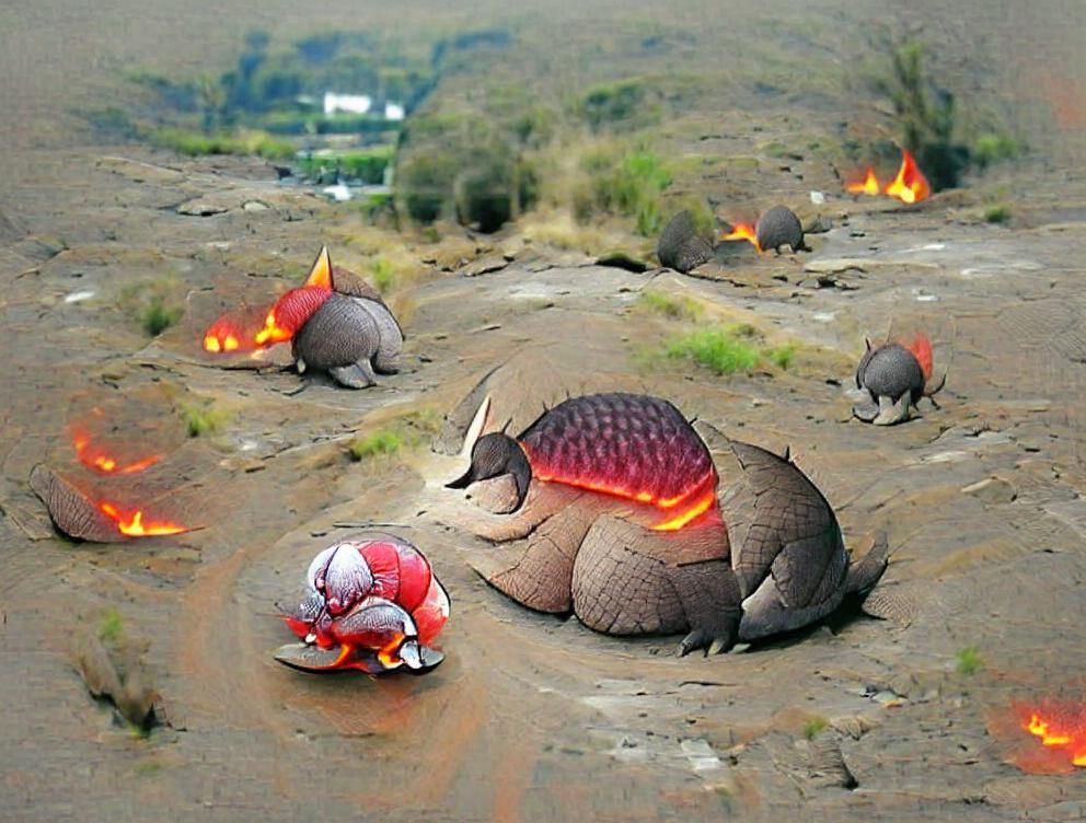 volcanic armadillo pokemon