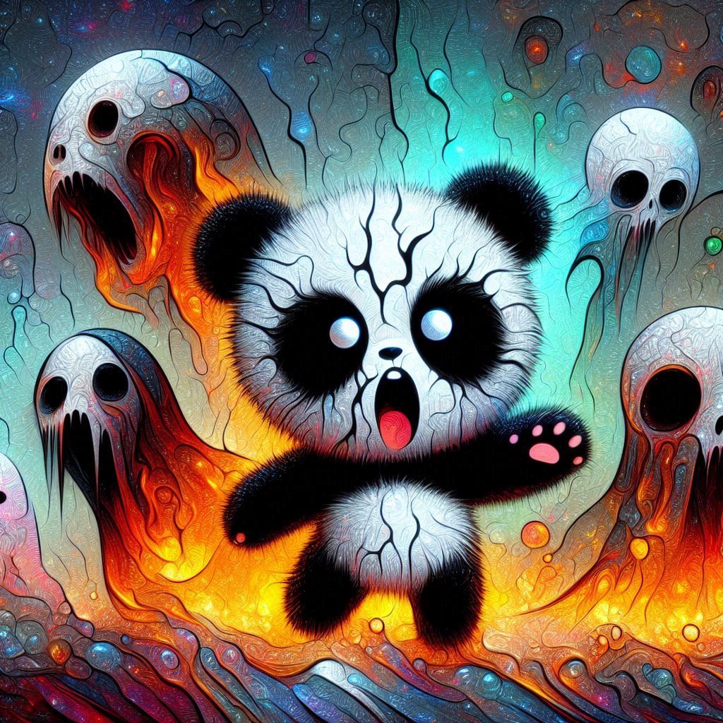 Panda qui a peur