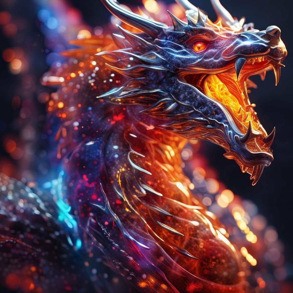 Red Hot Dragon! - AI Generated Artwork - NightCafe Creator