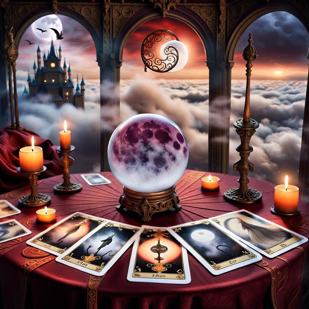 Magic Tarot Cards And Chrystal Ball - AI Generated Artwork - NightCafe ...