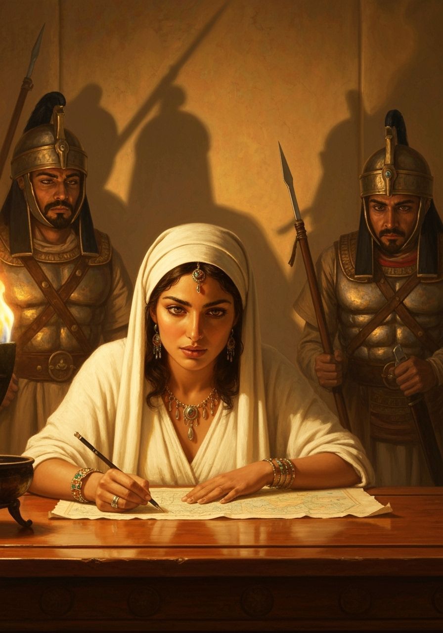 Ancient Egyptian Scene of Study and Strategy