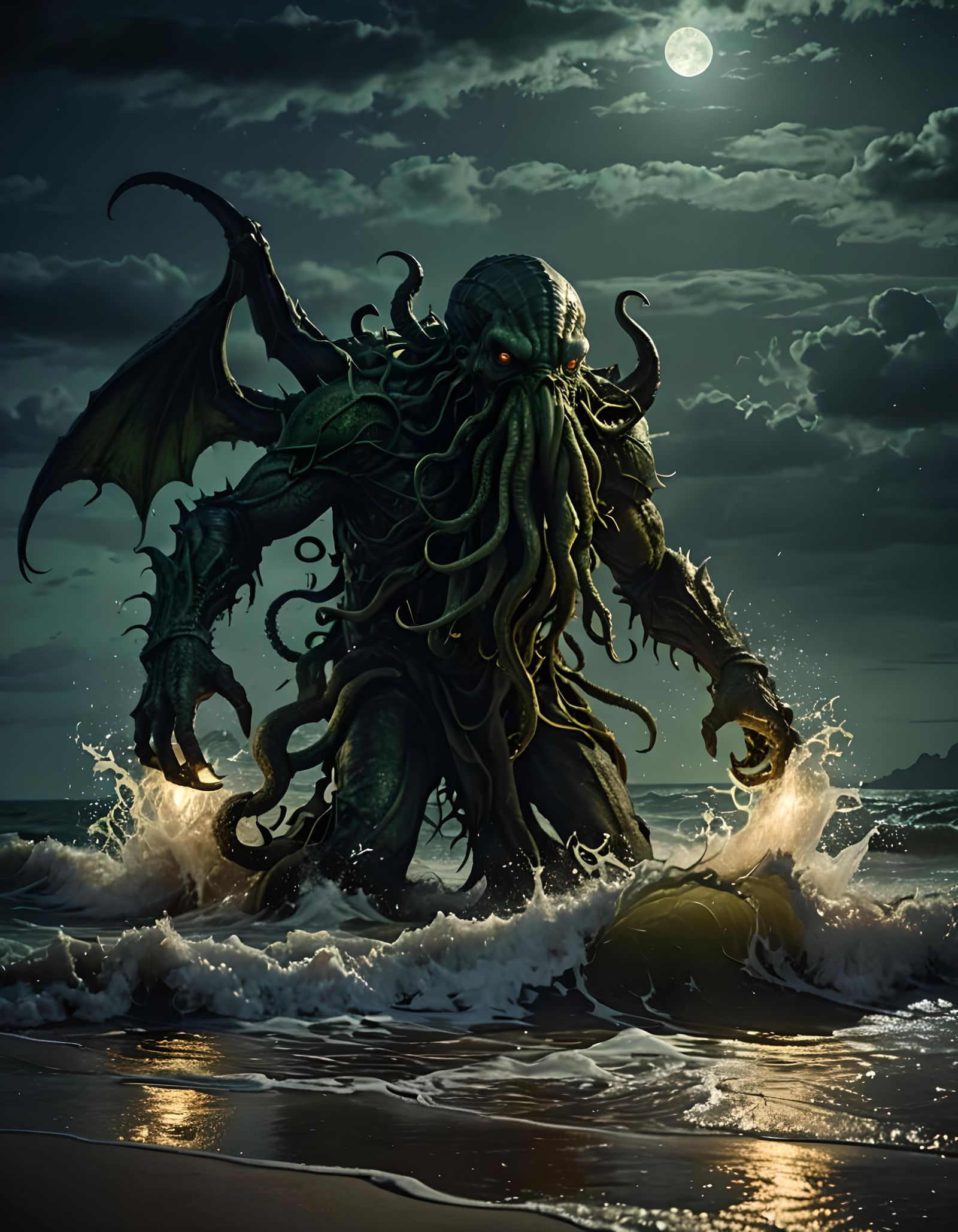 Cthulhu - AI Generated Artwork - NightCafe Creator