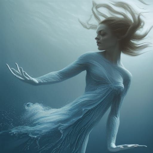 Woman in water
