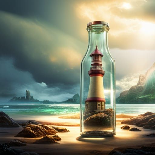 Lighthouse In A Bottle