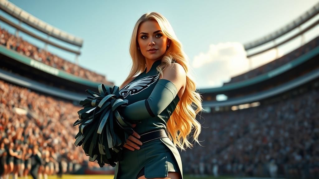 Gorgeous Philadelphia Eagles Cheerleader