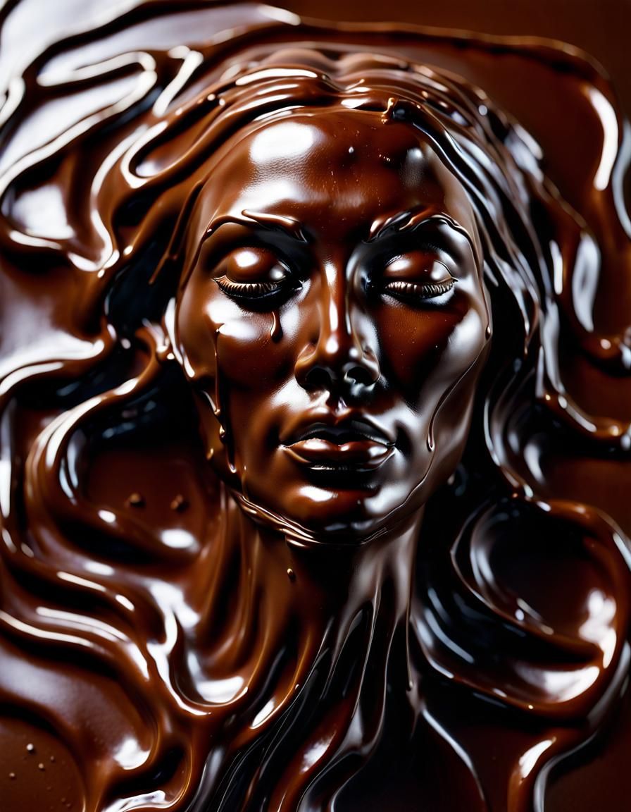 Melted Chocolate Face