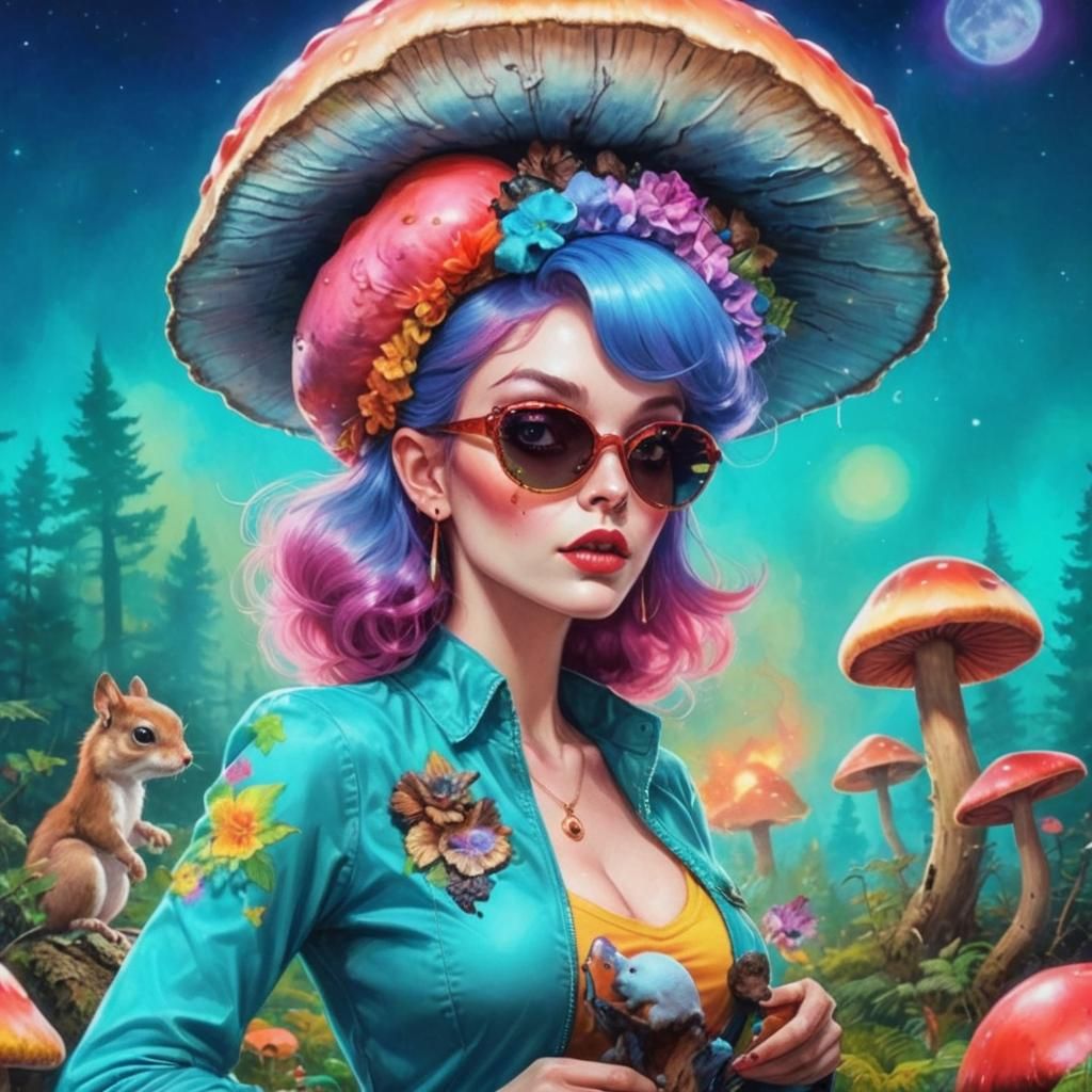 Fungi Fae - AI Generated Artwork - NightCafe Creator