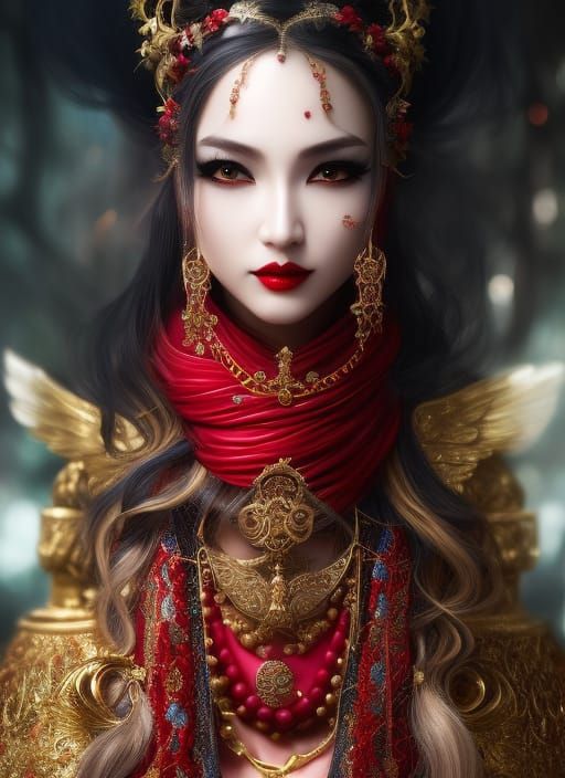 NeoTemple Priestess - AI Generated Artwork - NightCafe Creator