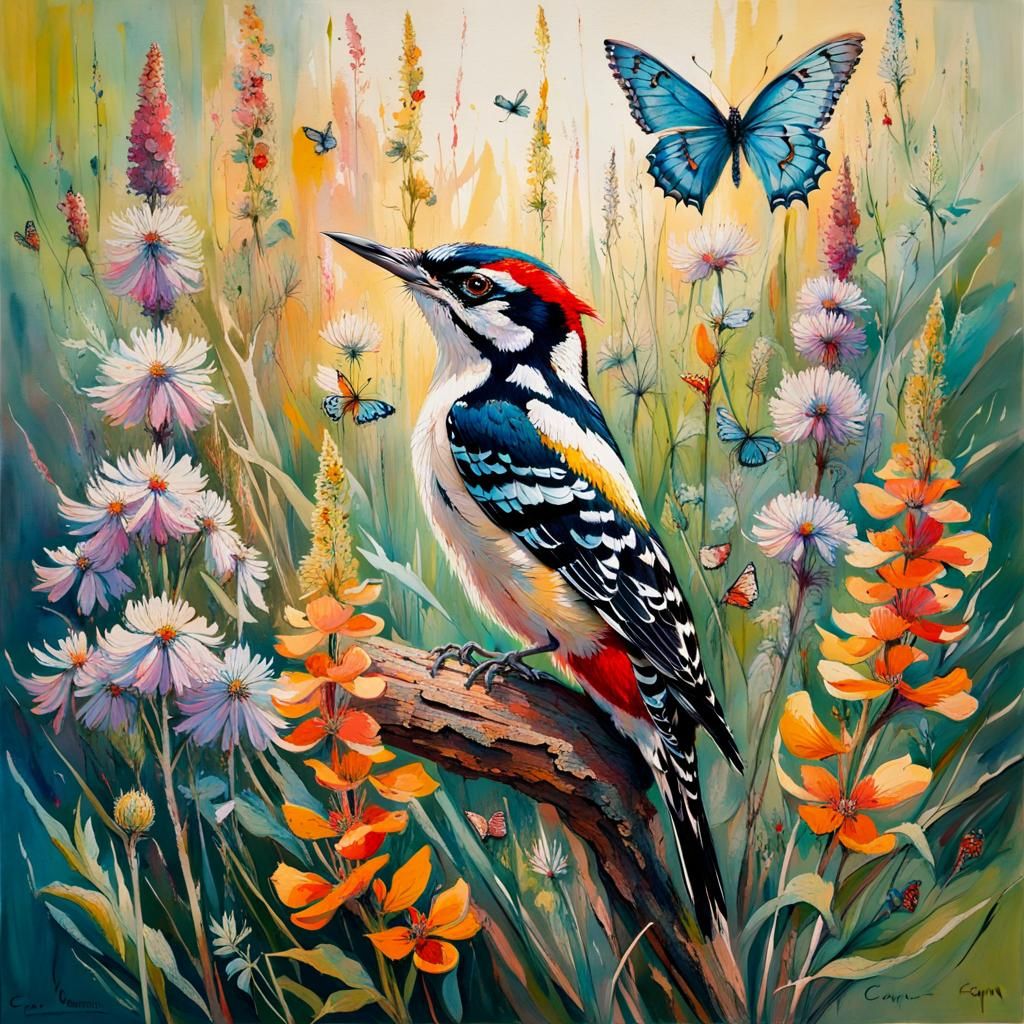 Woodpecker  by @Bili4519