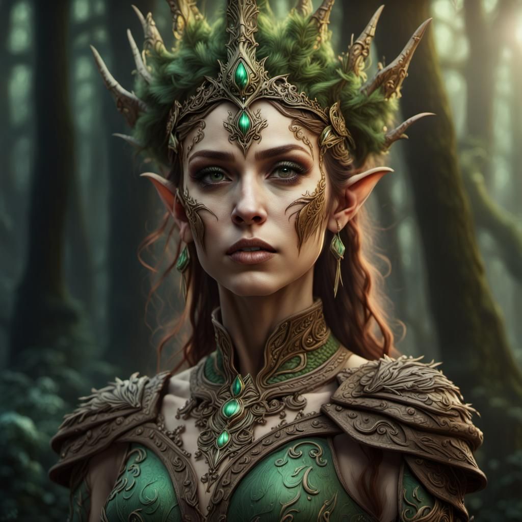 Wood Elf Queen - AI Generated Artwork - NightCafe Creator