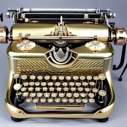 A vintage typewriter AI Generated Artwork NightCafe Creator