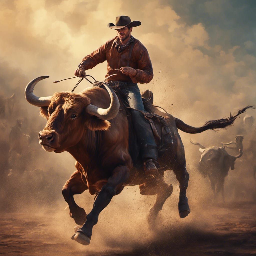 Cowboy on a Bull